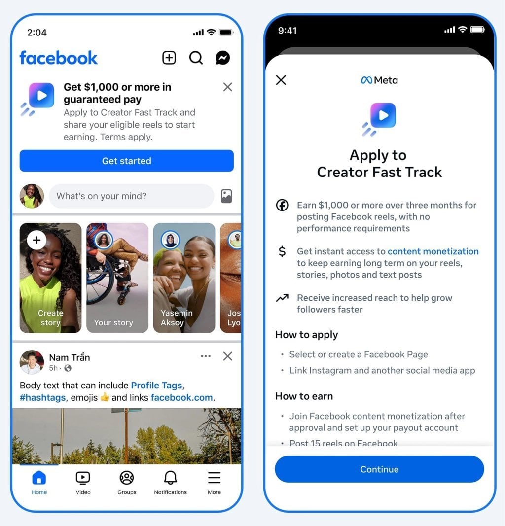Hướng dẫn bật chế độ kiếm tiền trên Facebook Story
