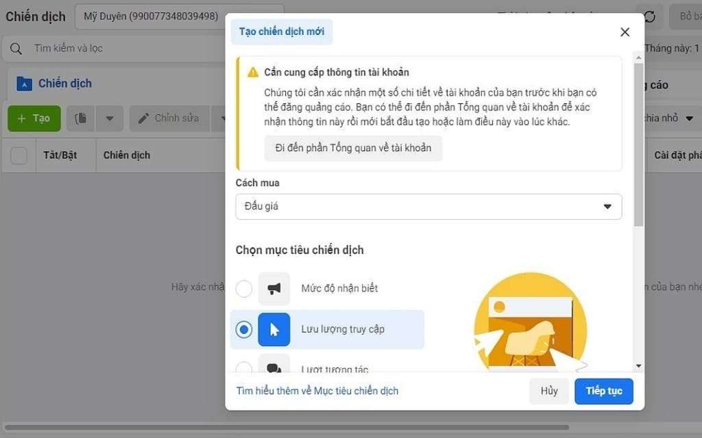 Thiết lập chiến dịch chạy quảng cáo Reels Facebook trên Meta Ads Manager