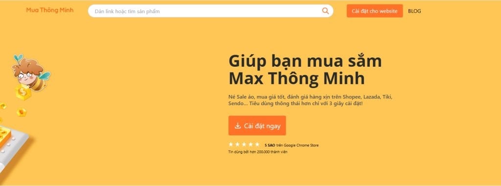 Giao diện website check lịch sử giá Shopee