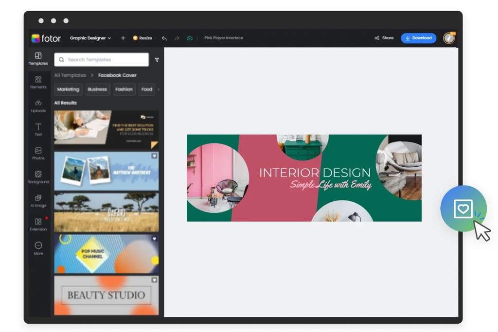 Cách làm ảnh bìa bán hàng online bằng Fotor