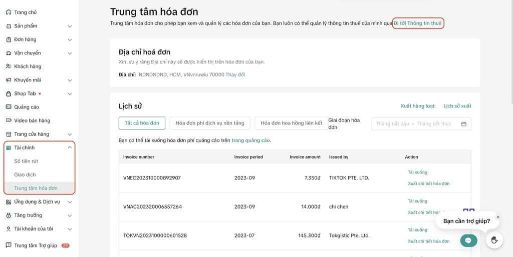 Cách tính thuế TikTok Shop cho người làm tiếp thị liên kết