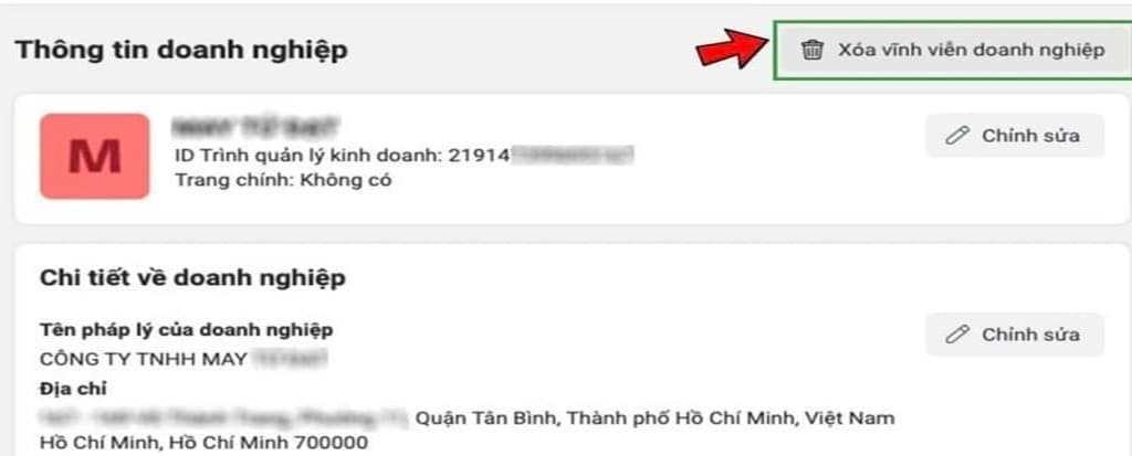 Cách xóa tài khoản doanh nghiệp Facebook Business Manager