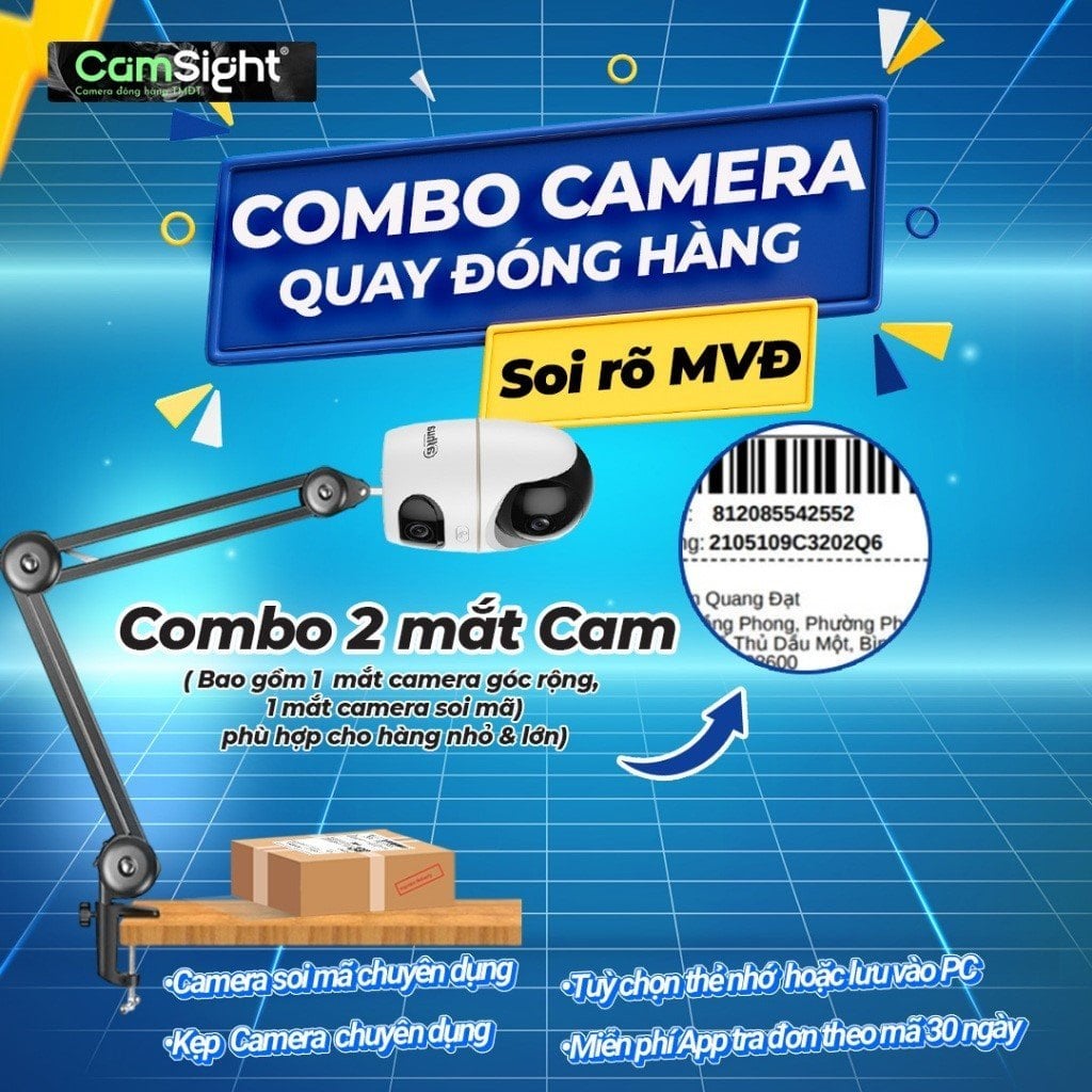 Gợi ý camera đóng hàng Shopee từ thương hiệu Camzone