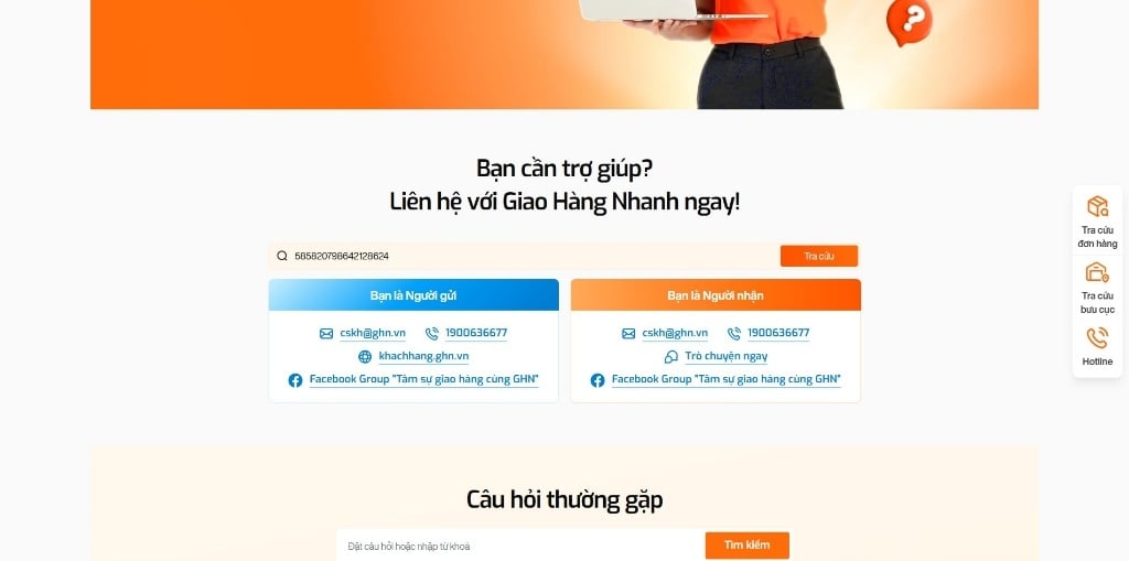 Cách kiểm tra đơn hàng TikTok Shop trên website đơn vị vận chuyển
