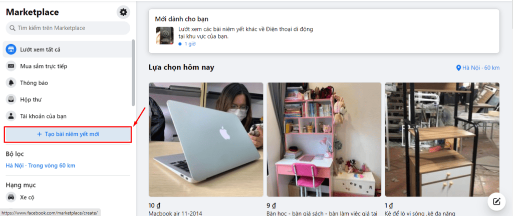 Hướng dẫn cách đăng sản phẩm trên Facebook Marketplace bằng máy tính