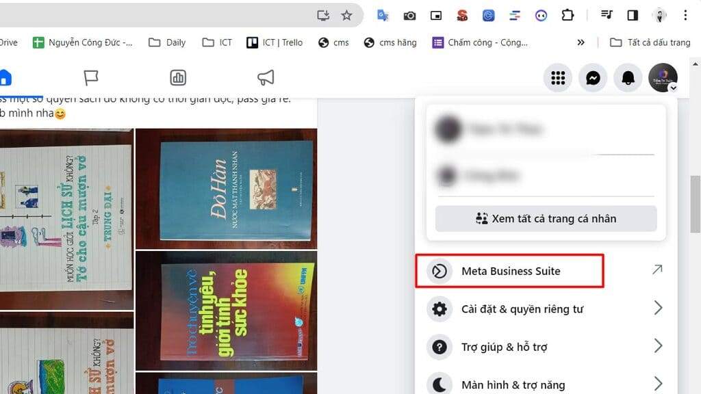 Mở mục Người trên Meta để thêm người quản lý trang Facebook