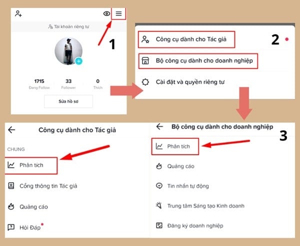 Sử dụng công cụ phân tích dữ liệu của TikTok