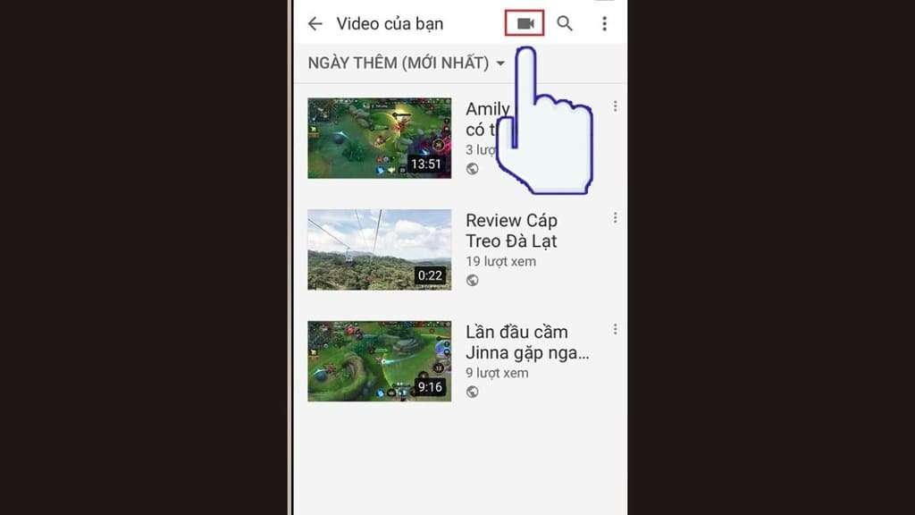 Cách đăng clip lên YouTube trên điện thoại Android