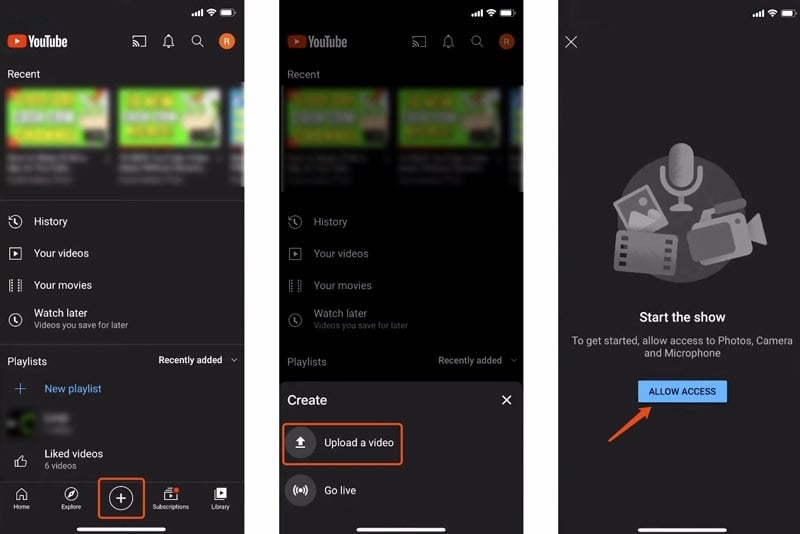 Cách đăng YouTube bằng iPhone đơn giản