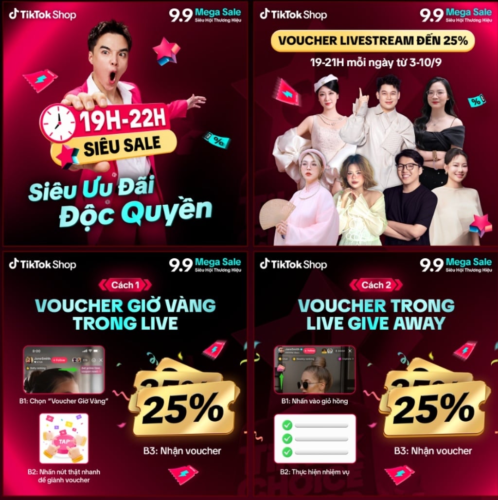 Ngày săn sale TikTok Shop tháng 9/2026 - Mega Live 9/9