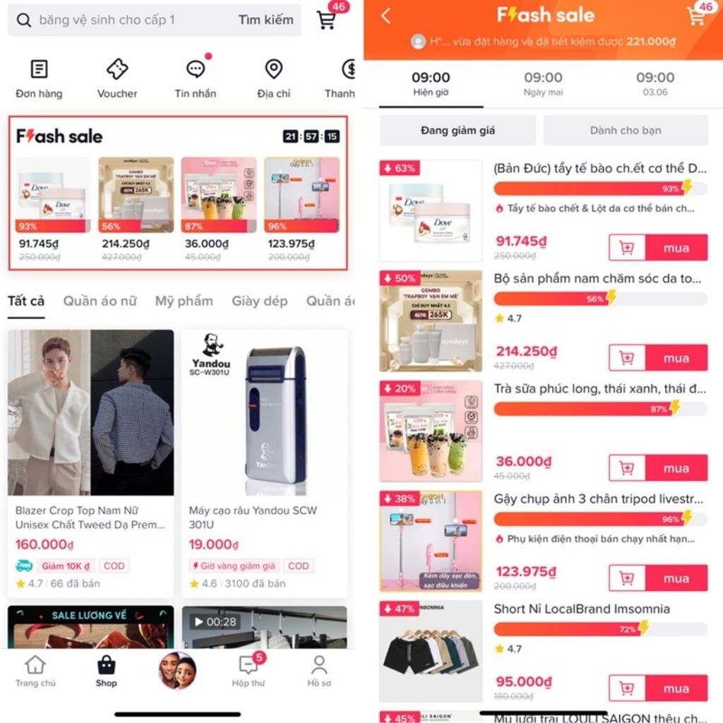 Ngày săn sale TikTok Shop Sale Lương Về cuối tháng