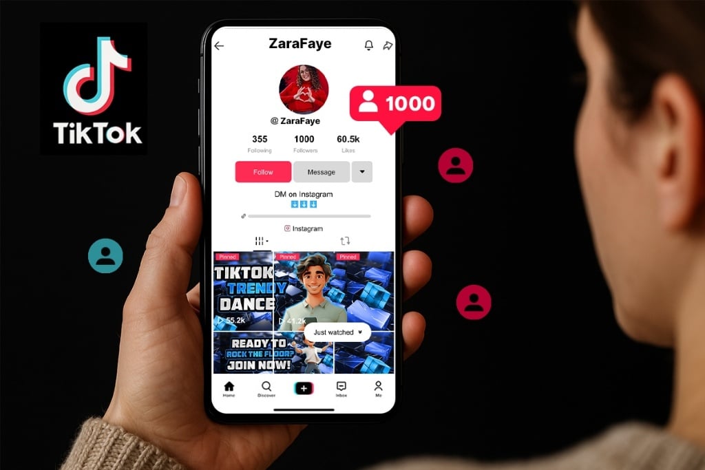 1000 follow là mốc tiêu chuẩn được gắn giỏ hàng trên TikTok