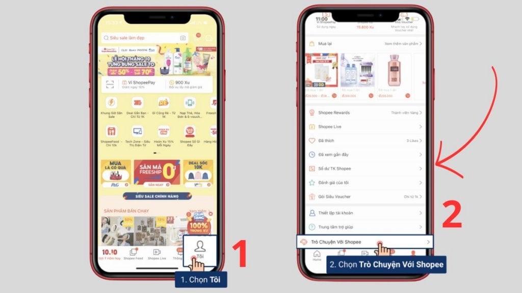 Cách khắc phục lỗi A02 Shopee qua ứng dụng