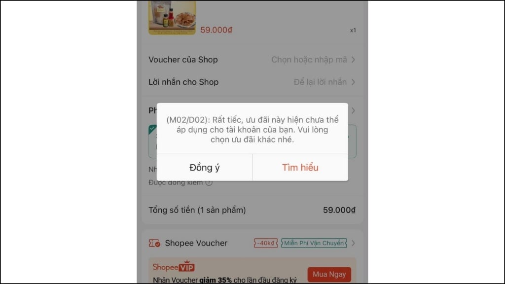 D02 là một trong các mã lỗi Shopee phổ biến nhất