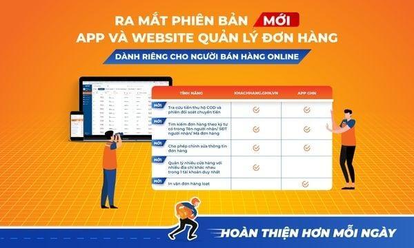 Website và app của GHN