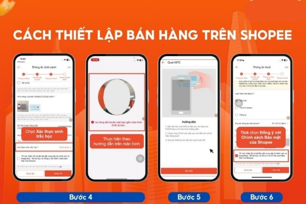 Chủ shop thiết lập kênh bán hàng theo đề xuất của app Shopee