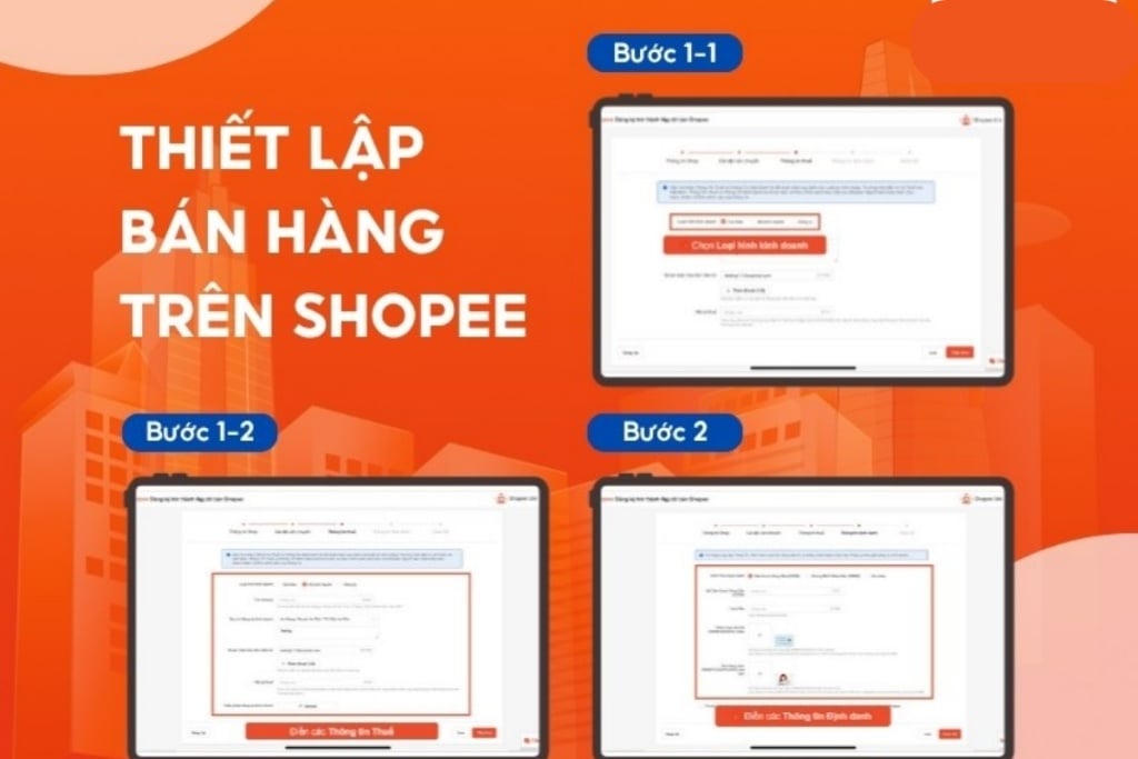 Thiết lập kênh bán hàng Shopee trên máy tính