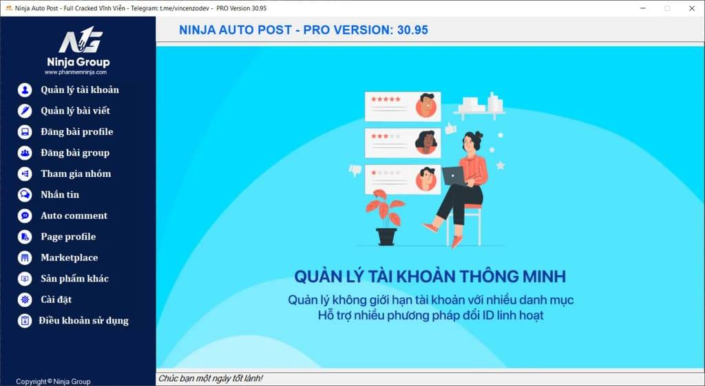 Ninja Auto Post hỗ trợ đăng bài Facebook tự động