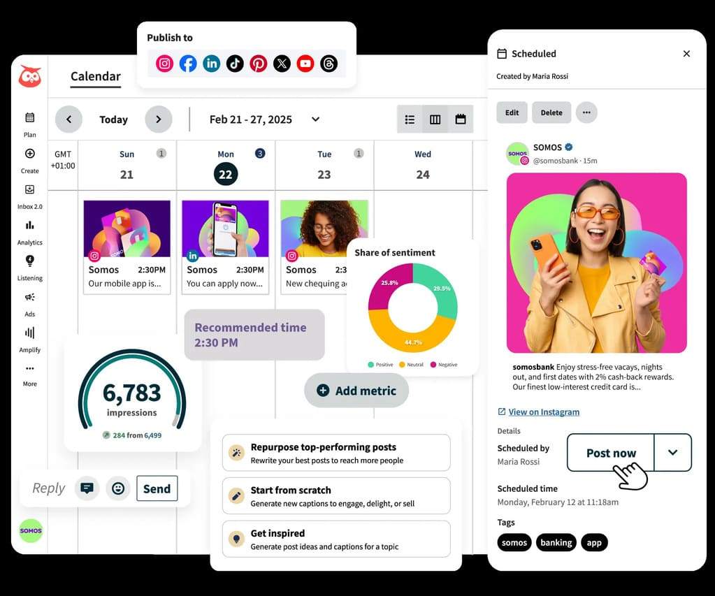 Hootsuite quản lý Group Facebook