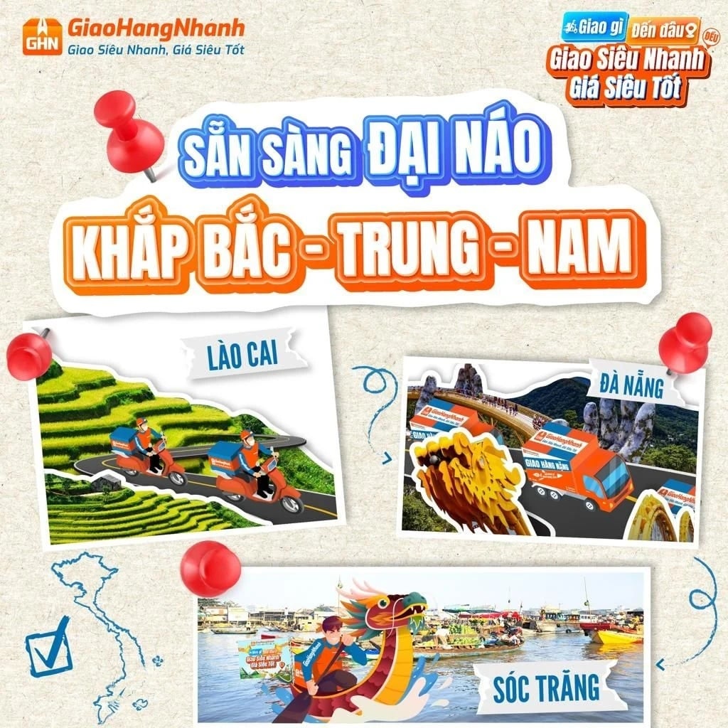 Bưu cục GHN có mặt toàn quốc giúp shop ship đơn từ Ads Facebook nhanh