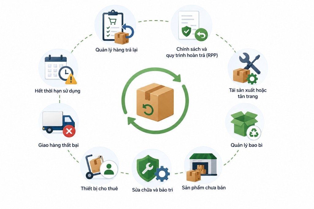 Reverse Logistics có 9 loại hình khác nhau