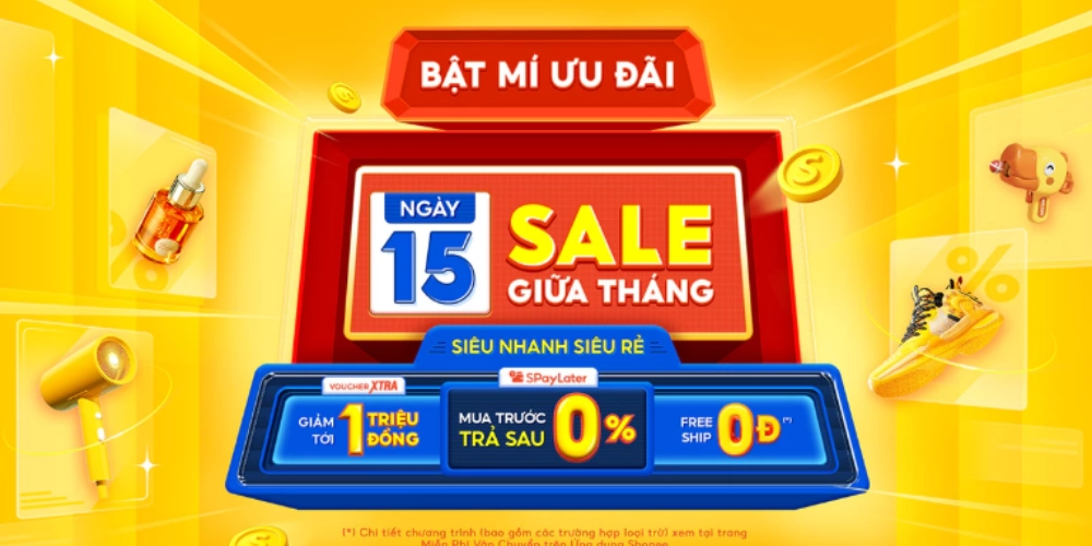 Tham gia chương trình khuyến mãi - điều kiện lên shop yêu thích Shopee