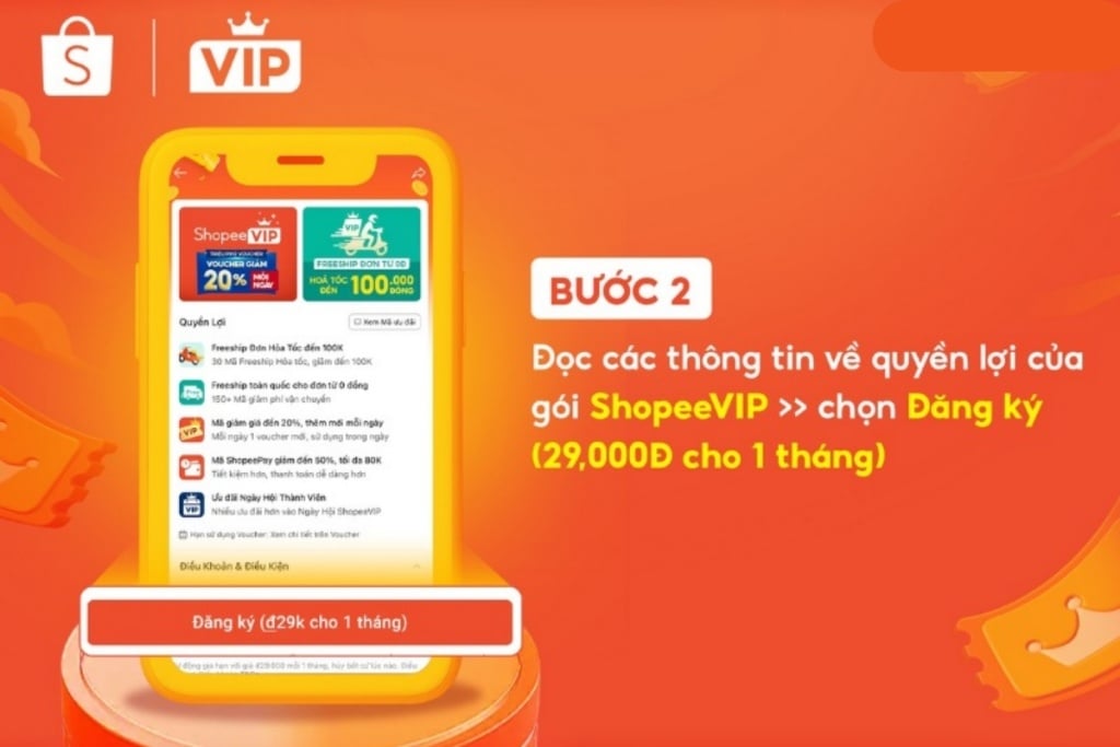 Cách đăng ký Shopee VIP cho người mới