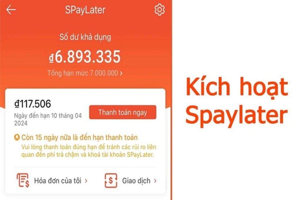 Quy trình kích hoạt SPayLater là gì