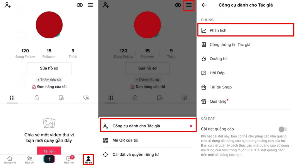 Hướng dẫn cách truy cập TikTok Analytics trên điện thoại