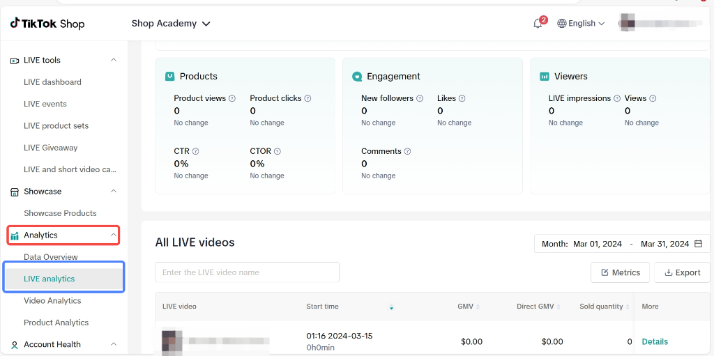 Cách xem Tiktok Analytics các chỉ số quan trong khi phát LIVE