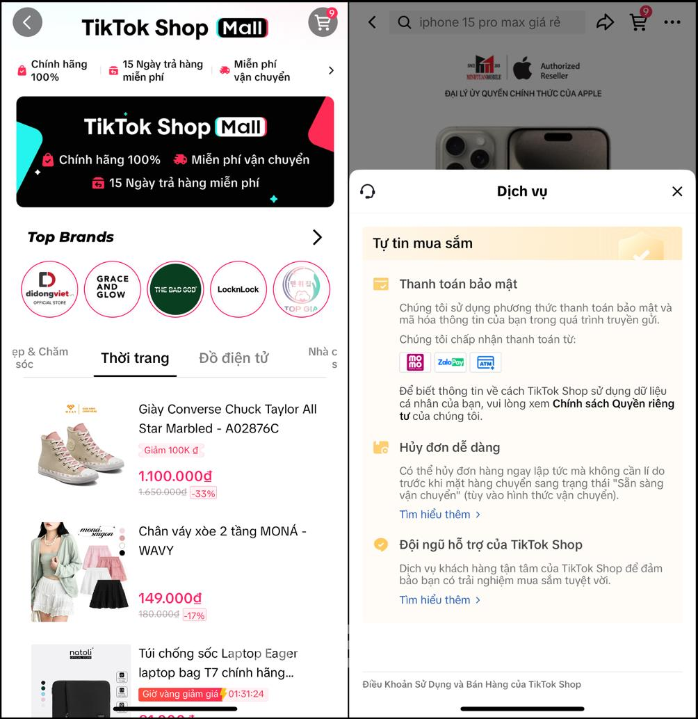 Định nghĩa TikTok Shop Mall là gì và phân biệt với shop thường