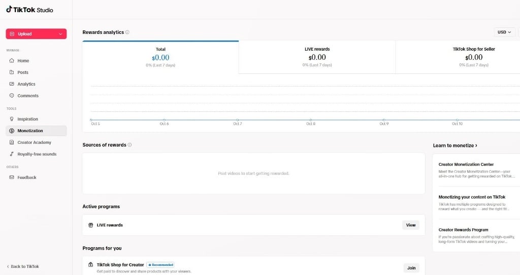 Shop kiểm tra những tính năng được hỗ trợ trên TikTok Studio là gì?
