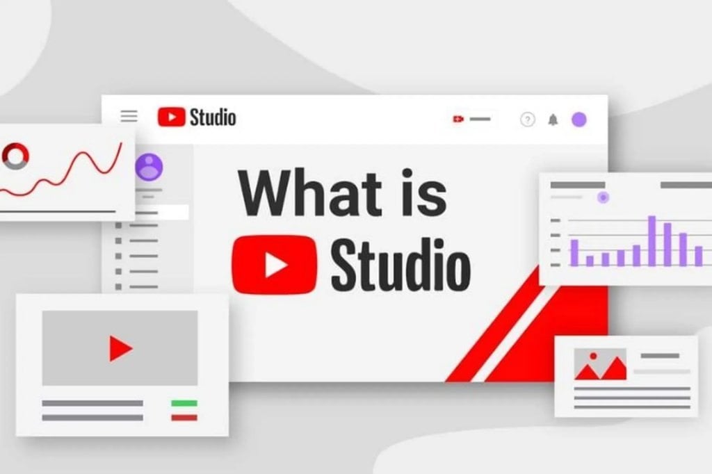 Giao diện tổng quan hỗ trợ quản lý kênh YouTube Studio cho chủ shop
