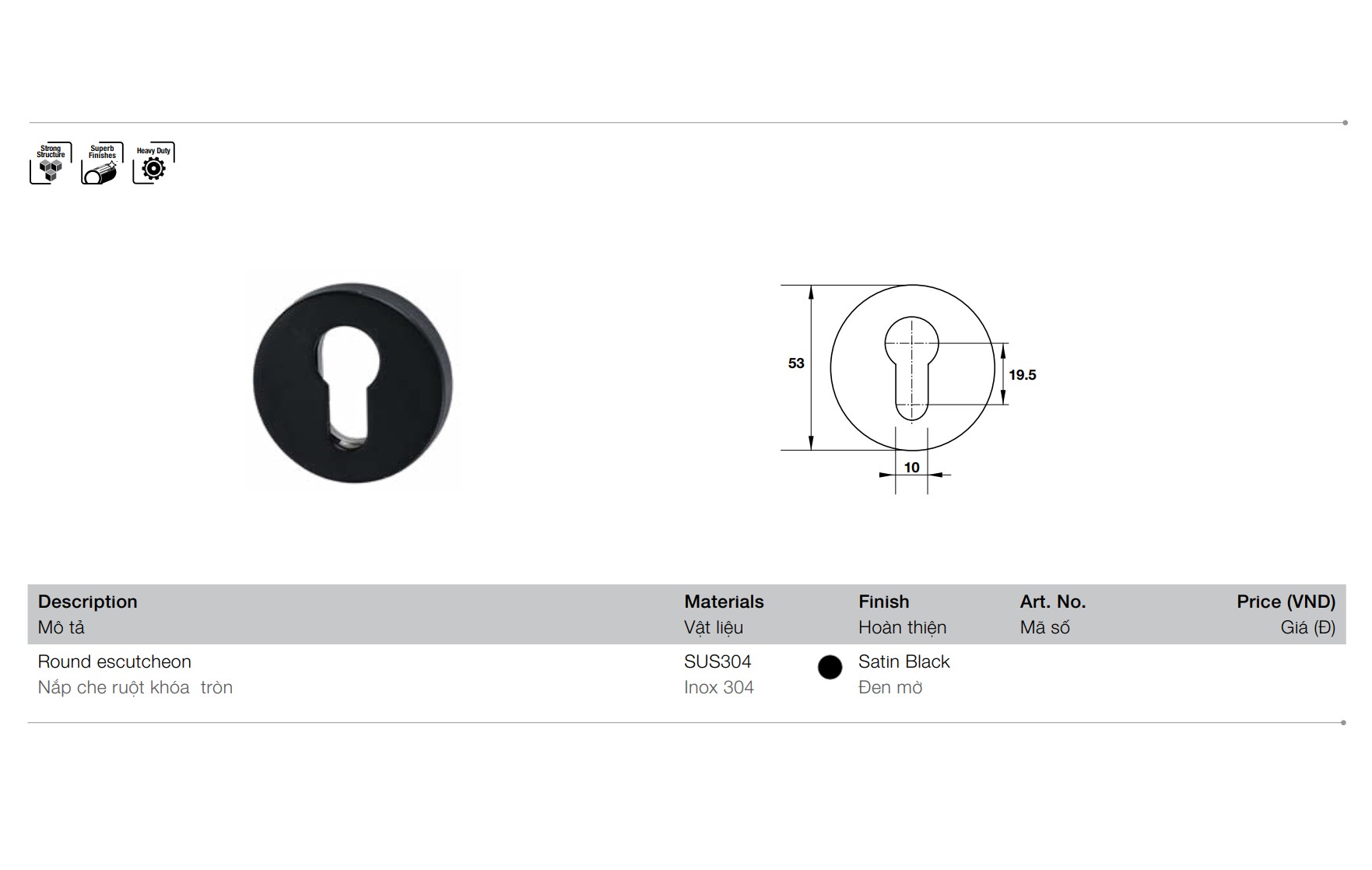 khoá cửa lùa hafele màu đen