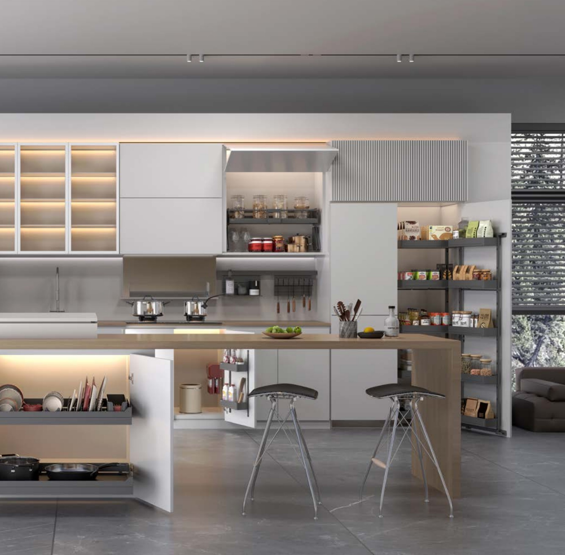 Phụ kiện tủ bếp Hafele Utensio