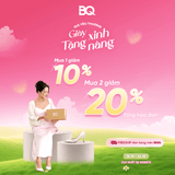 [ĐỘC QUYỀN TẠI WEBSITE] Giày xinh tặng nàng: Mua 1 giảm 10%, mua 2 giảm 20%