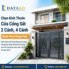 Chọn Kích Thước Cửa Cổng Sắt 2 Cánh, 4 Cánh Chuẩn Theo Phong Thủy