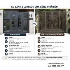 Cửa cổng Sơn Tĩnh Điện Và Sơn Thường: Loại Nào Bền Hơn?