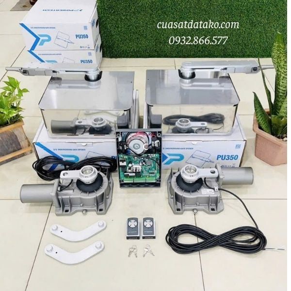 motor cổng âm sàn tự động powertech