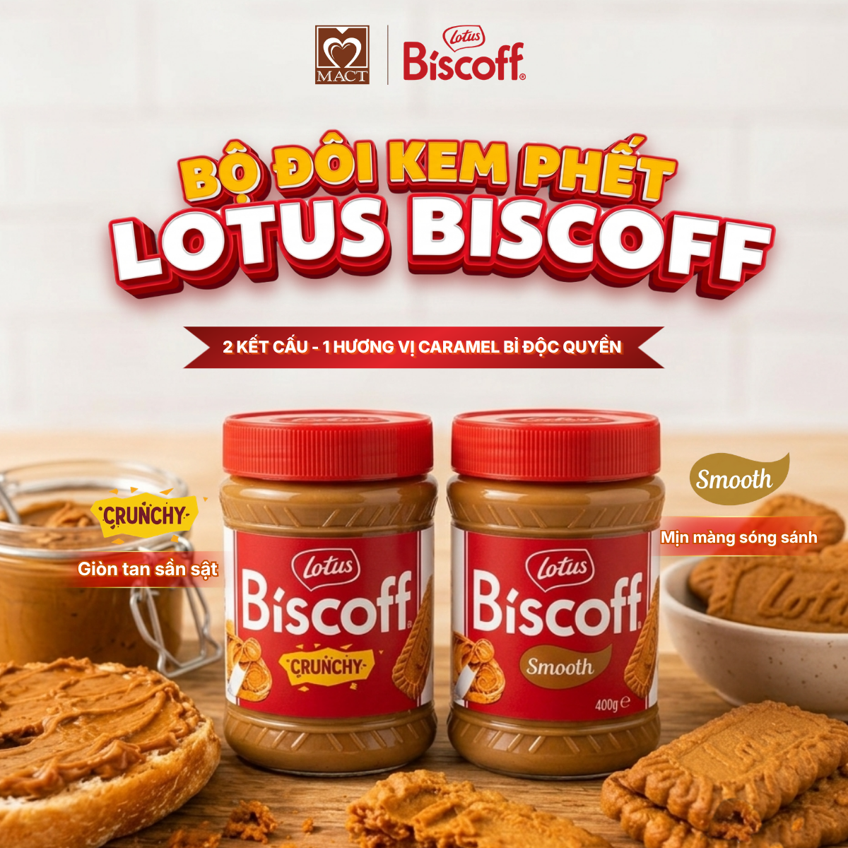 KEM PHẾT LOTUS BISCOFF: BỘ ĐÔI “BƠ PHẾT HUYỀN THOẠI” CHUẨN VỊ BỈ NAY ĐÃ CÓ MẶT TẠI VIỆT NAM