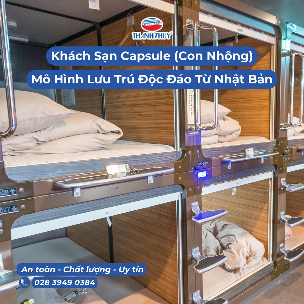 Khách Sạn Capsule (Con Nhộng) Là Gì? Mô Hình Lưu Trú Độc Đáo Từ Nhật Bản