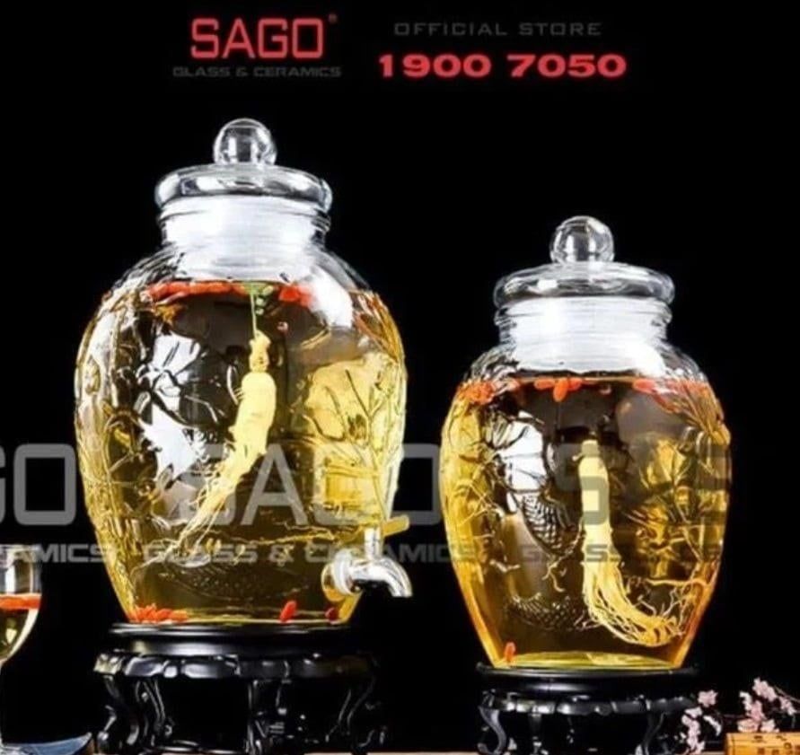 Bình ngâm rượu thủy tinh và những lợi ích ít người biết