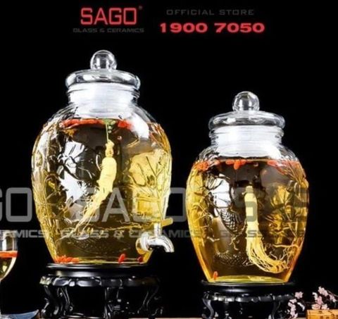 Bình ngâm rượu thủy tinh và những lợi ích ít người biết