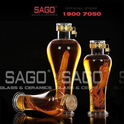 Các kích thước bình thủy tinh ngâm rượu phổ biến hiện nay