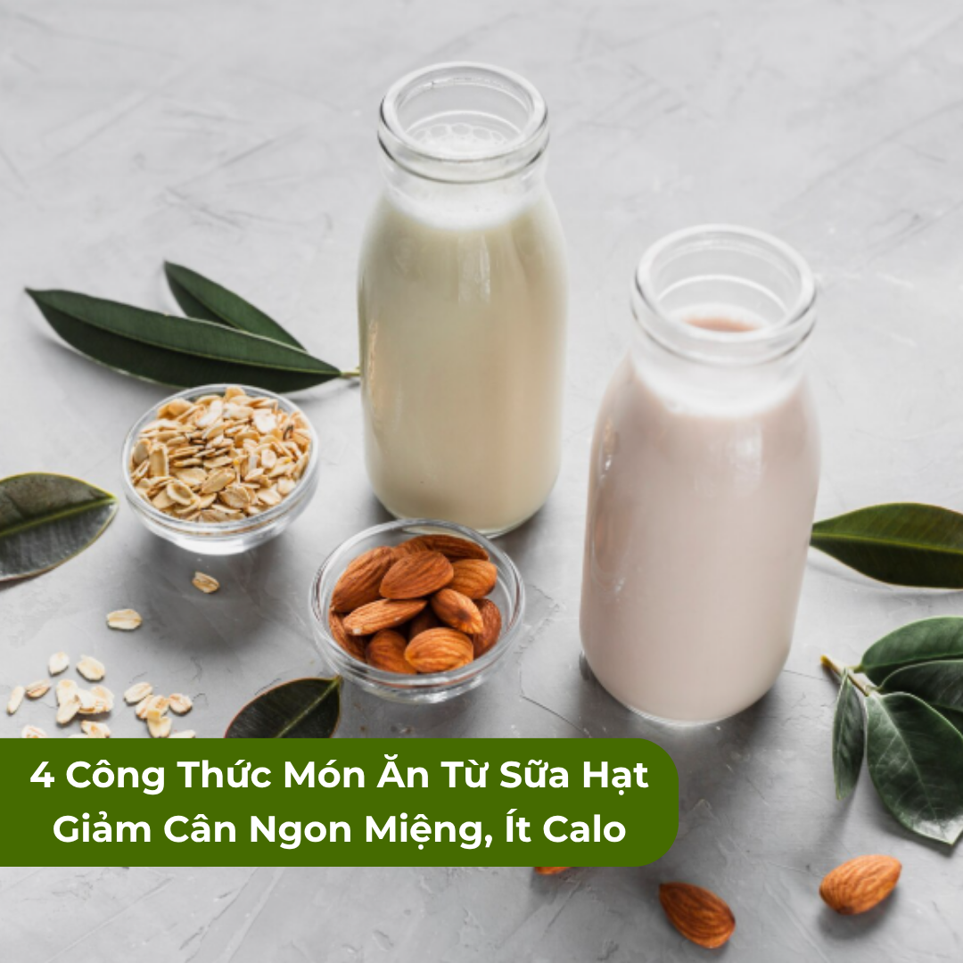4 Công Thức Món Tráng Miệng Từ Sữa Hạt Giảm Cân Ngon & Ít Calo