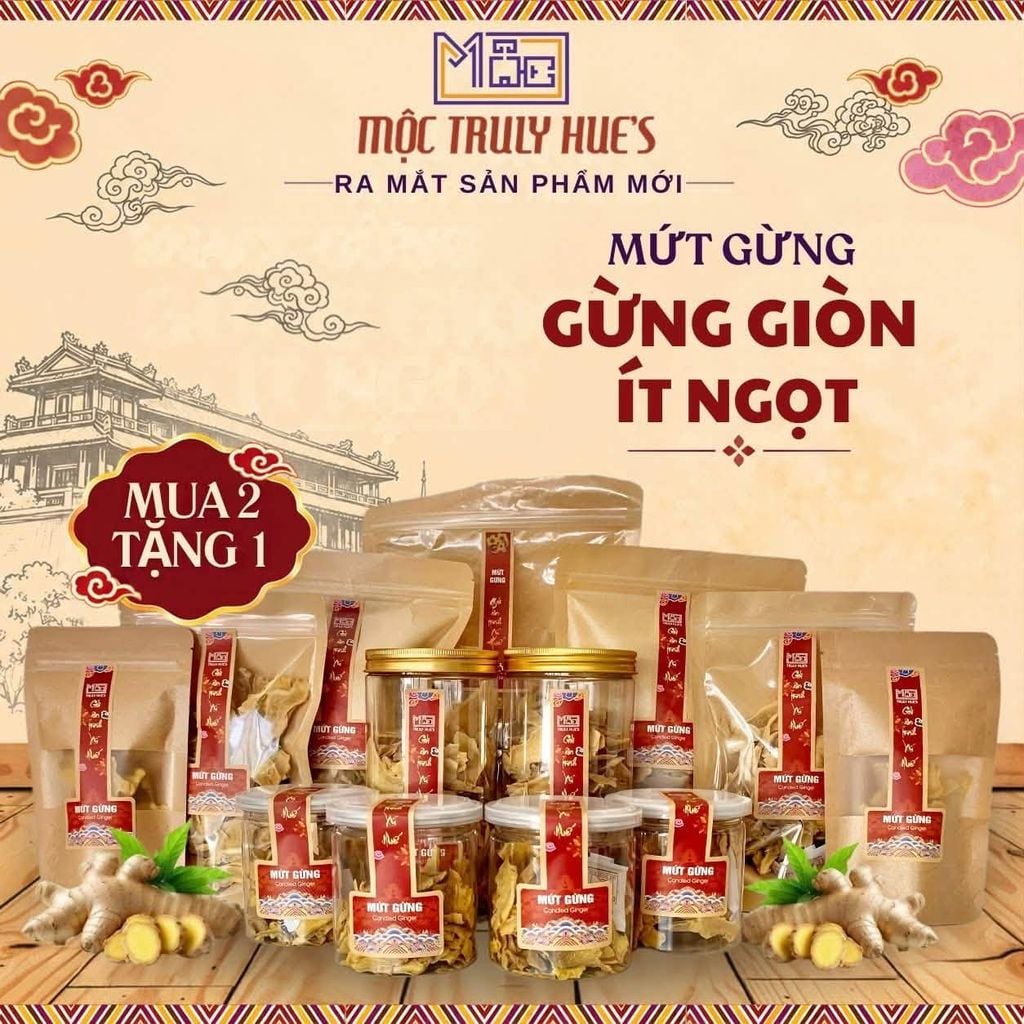 Gừng Tuần Huế – Vùng nguyên liệu làm nên hương vị riêng của Mộc Truly Hue's