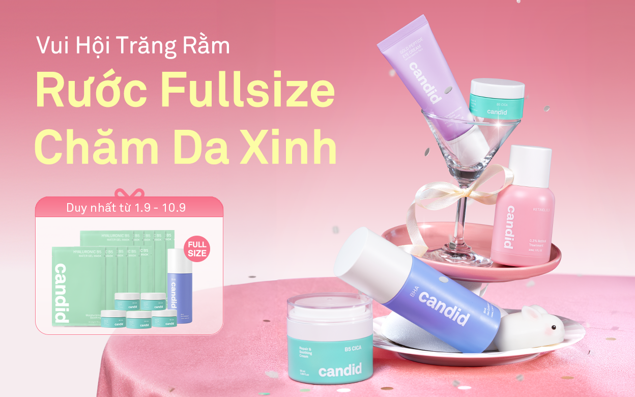 Đặc quyền khi mua sắm tại Website Candid