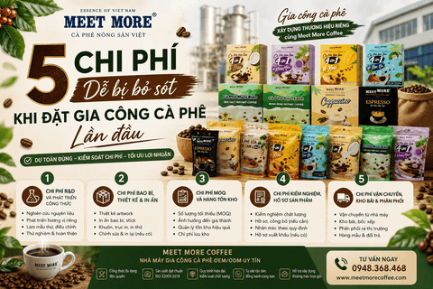 5 chi phí dễ bị bỏ sót khi đặt gia công cà phê lần đầu