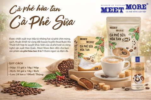 GIA CÔNG CÀ PHÊ HÒA TAN 3IN1 GU MẠNH