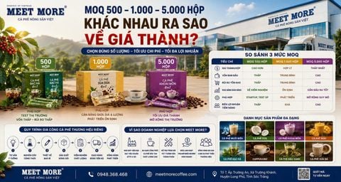 MOQ 500, 1.000 Và 5.000 Hộp Khác Nhau Ra Sao Về Giá Thành? Quy Mô Nào Phù Hợp Khi Gia Công Cà Phê?